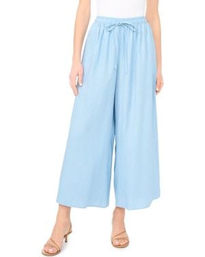 Ted Baker Drawstring Crop Wide Leg Pants - Blue