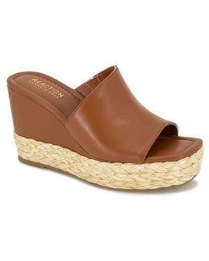 Kenneth Cole Maria Platform Wedge Mule - Brown