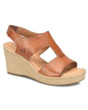 Børn Siene Espadrille Wedge Sandal - Brown