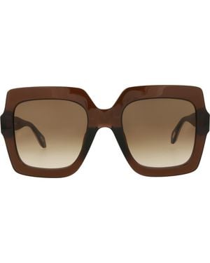 Just Cavalli Square Gradient Acetate Sunglasses - Brown