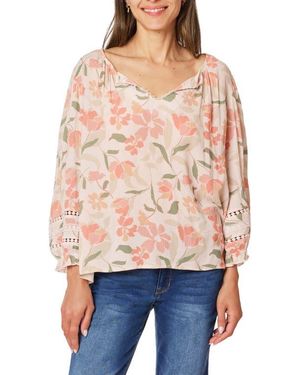 Angels Forever Young Anna Crinkle Top - Red