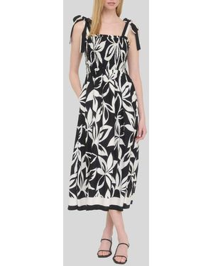 AUGUST SKY Tie Strap Sundress - White