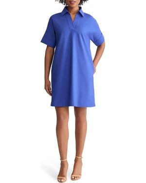 Ming Wang A-Line Shift Dress - Blue