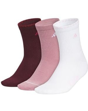 adidas Climacool Athletic Cushioned High Quarter Socks - Purple