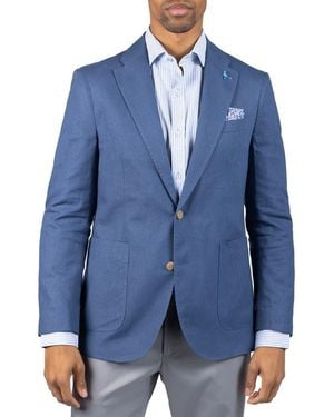Tailorbyrd Linen Blend Sport Coat - Blue