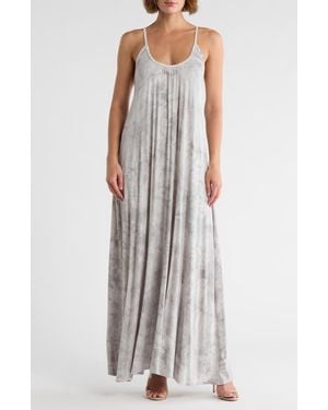 Go Couture Scoop Neck Maxi Dress - White