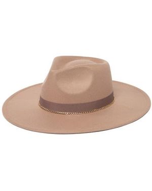 San Diego Hat Chain Trim Fedora Hat - Gray