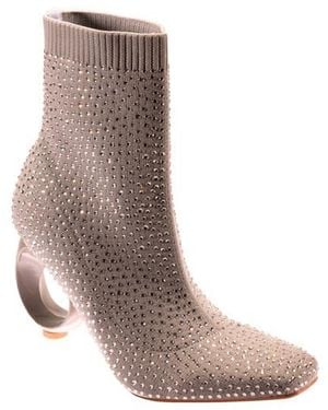 Ninety Union Barb Round Heel Bootie - Brown