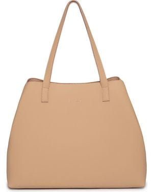 Estella Bartlett Scoresby Wide Faux Leather Tote - Natural