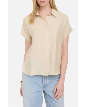 Blu Pepper Short Sleeve Button-Up Shirt - Blue