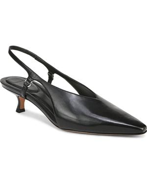 Vince Sabrina Slingback Kitten Heel Pump - Black