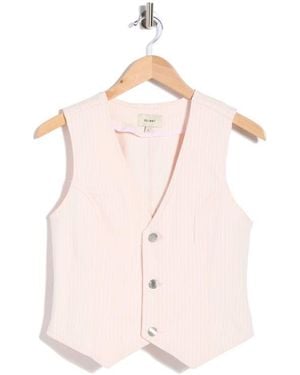 DL1961 Stripe Denim Vest - Pink