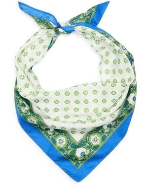 BCBGeneration Block Print Triangular Scarf - Blue