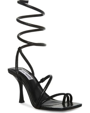Steve Madden Shantelle Ankle Wrap Sandal - Black