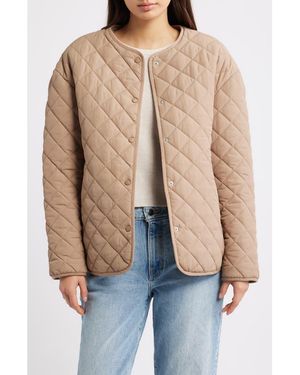 Thread & Supply Quilted Puffer Jacket - Brown