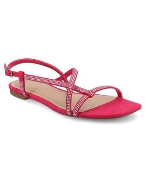 Journee Collection Francis Slingback Sandal - Pink