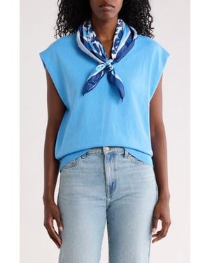 Nicole Miller V-Neck Sweater - Blue
