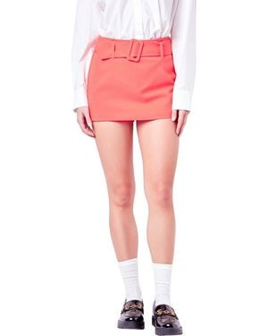 English Factory Belted Skort - Pink