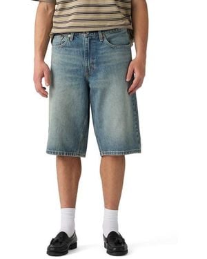 Levi's 470 Low Rise Baggy Denim Shorts - Blue