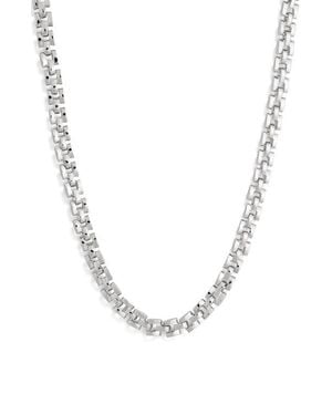 Leith Watchband Chain Necklace - Metallic