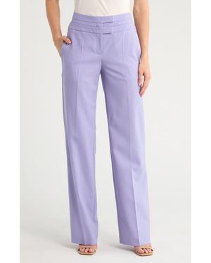 BOSS Tokeana Virgin Wool Pants - Purple