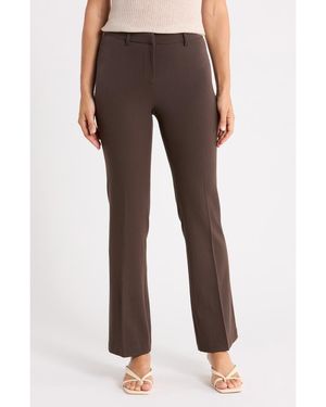 Tahari Straight Leg Pants - Brown