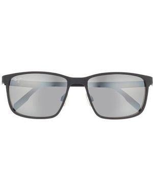 Maui Jim 55Mm Bi-Gradient Polarized Square Sunglasses - Gray