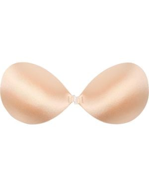 Nicole Miller Shiny Micro Backless Adhesive Push-Up Bra - Pink