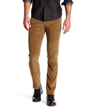 Levi's 511 Slim Fit Cougar Rinsed Corduroy Pant - Brown