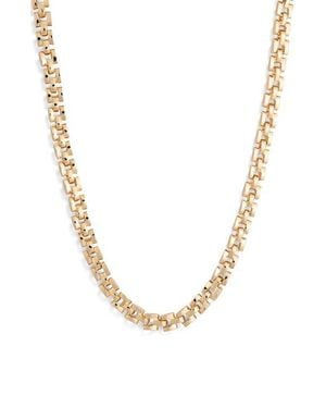 Leith Watchband Chain Necklace - Metallic