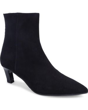 Ron White Loralie Pointed Toe Kitten Heel Bootie - Blue