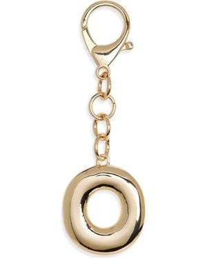 Leith Bubble Initial Bag Charm - Metallic