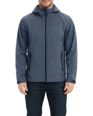 Hawke & Co. Defender Water Resistant Hooded Jacket - Blue