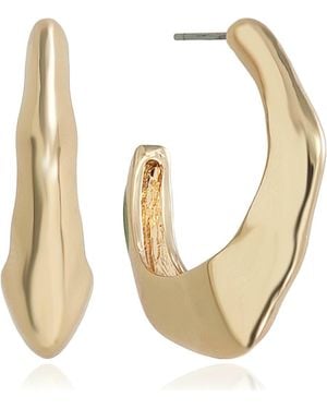 Ettika Your Favorite Wavy Hoop Earrings - Metallic