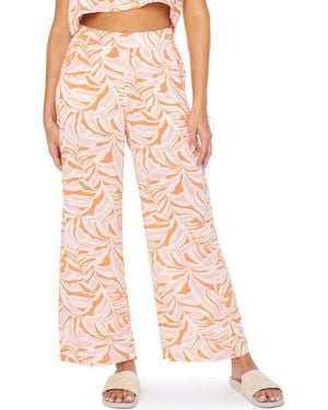 Roxy Midnight Avenue Wide Leg Pants - Pink