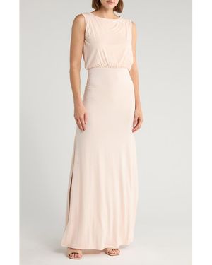 Go Couture Sleeveless Maxi Dress - Pink