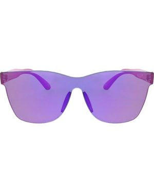 Roxy 146Mm Rimless Shield Sunglasses - Purple
