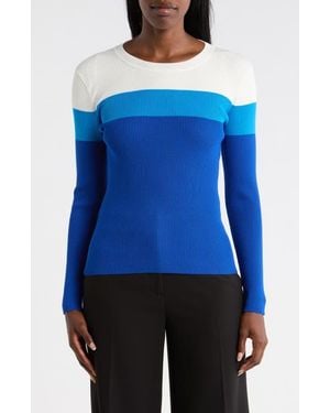 Tahari The Sabine Top - Blue