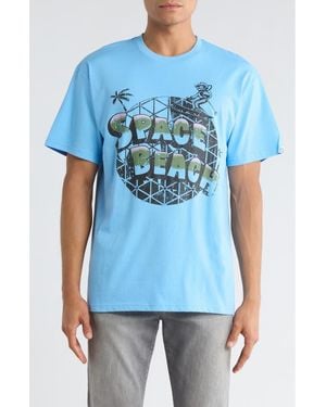 BBCICECREAM Space Epcot Graphic Short Sleeve T-Shirt - Blue