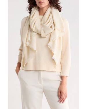 KARL LAGERFELD Metallic Pashmina - Natural