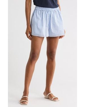 Ramy Brook Callie Embellished Stripe Shorts - Blue