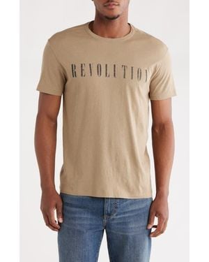John Varvatos Revolution Organic Cotton Graphic T-Shirt - Blue