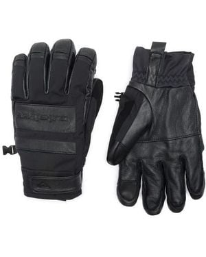 Quiksilver Squad Faux Leather Panel Gloves - Black