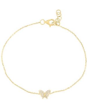 Effy Pavé Diamond Butterfly Bracelet - White