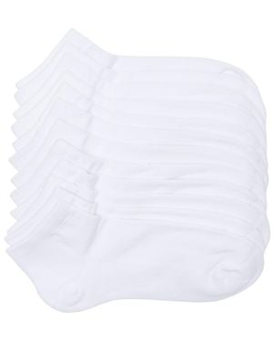 90 Degrees 6-Pack Low Cut Socks - White