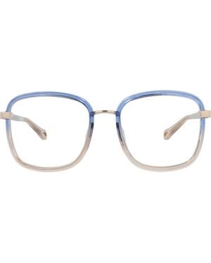 Chloé 50Mm Square Optical Glasses - Blue