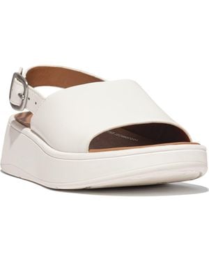 Fitflop F-Mode Flatform Slingback Sandal - Metallic