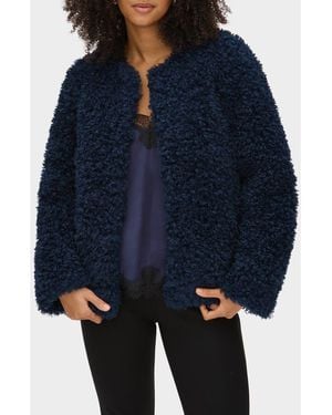 ALIGNE Francine Faux Shearling Jacket - Blue