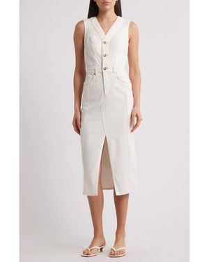 Rails Westwood Sleeveless Denim Dress - White