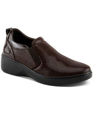 Flexus by Spring Step Wrenly Slip-On Wedge Sneaker - Black